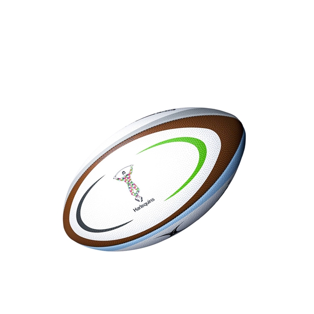 Gilbert Harlequins Replica Rugby Ball Midi - Front
