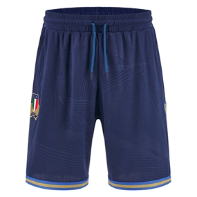 Italy Mens Travel Basketball Shorts 25/26 Navy - Front