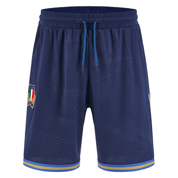 Italy Mens Travel Basketball Shorts 25/26 Navy - Front