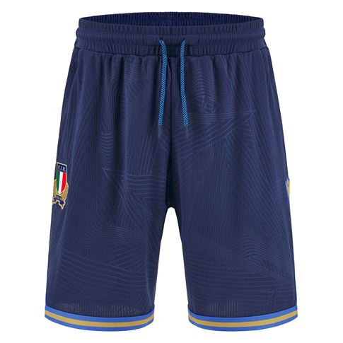 Italy Mens Travel Basketball Shorts 25/26 Navy - Front Italy Mens Travel Basketball Shorts 25/26 Navy - Front