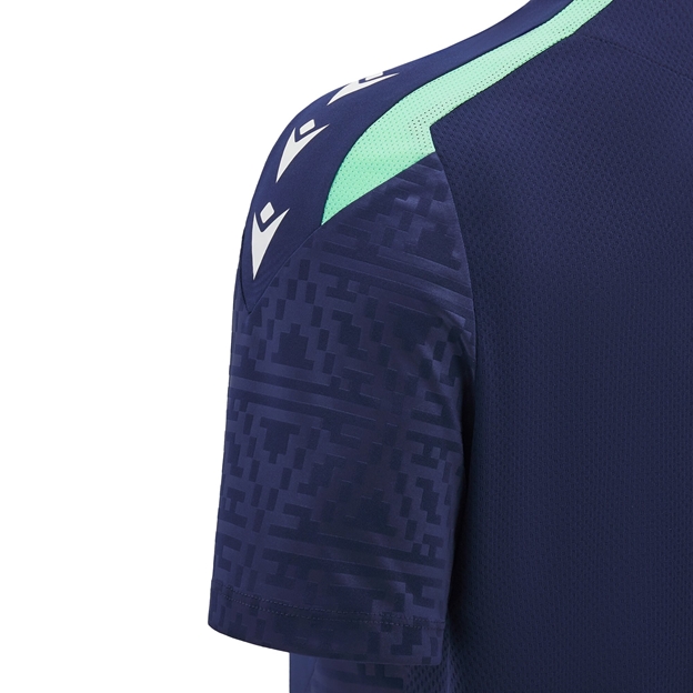 Scotland Junior Poly Shirt - Navy - Short Sleeve - 2025 - Sleeve
