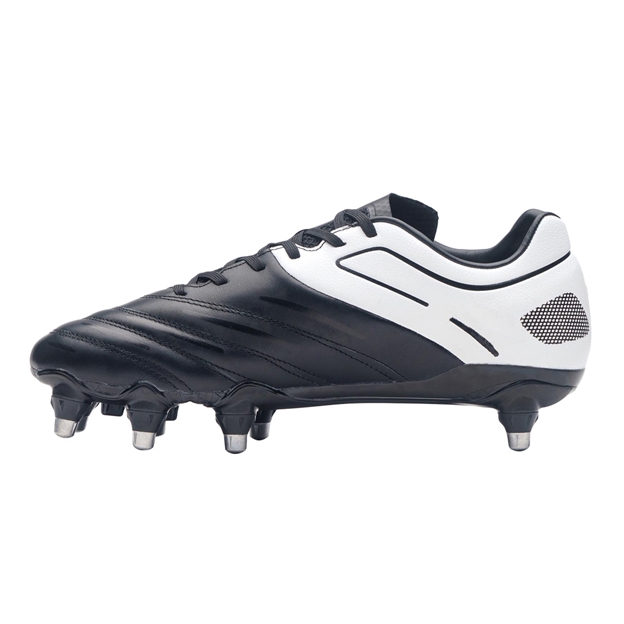 Gilbert Icon 8 Stud Soft Ground Rugby Boots Black - Instep