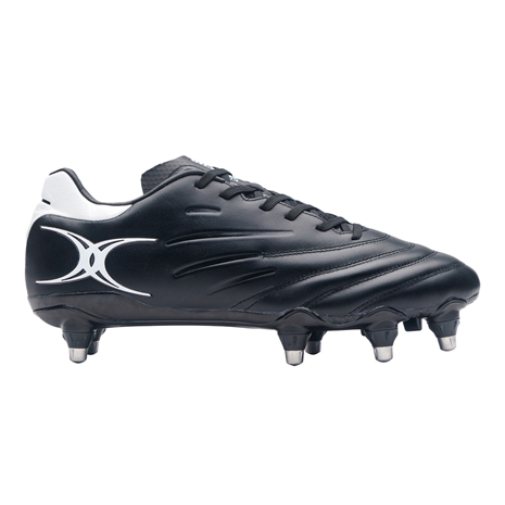 Gilbert Icon 8 Stud Soft Ground Rugby Boots Black - Outstep