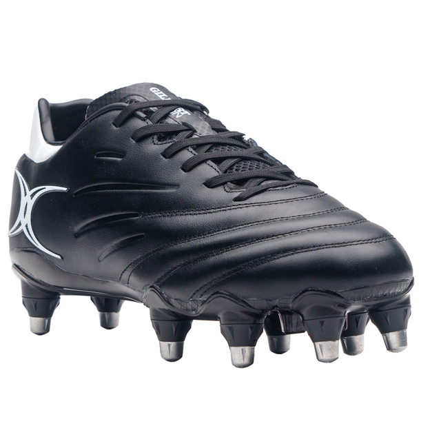Gilbert Icon 8 Stud Soft Ground Rugby Boots Black - Toe