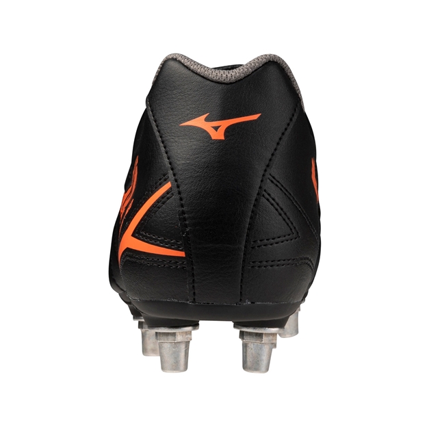 Mizuno Adults Monarcida Neo III Rugby SI Soft Ground Rugby Boots Bright Black - Heel View