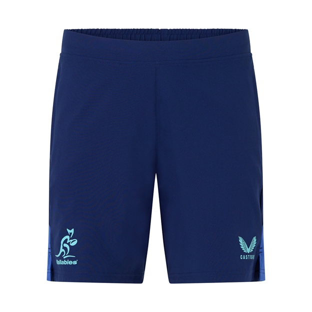 Australia Mens Performance Shorts 26/27 Beacon Blue - Front