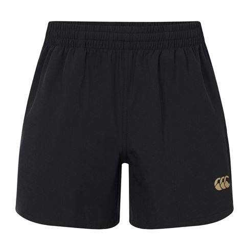 Canterbury Kids Tempo FlexShort Black - Front View Canterbury Kids Tempo FlexShort Black - Front View
