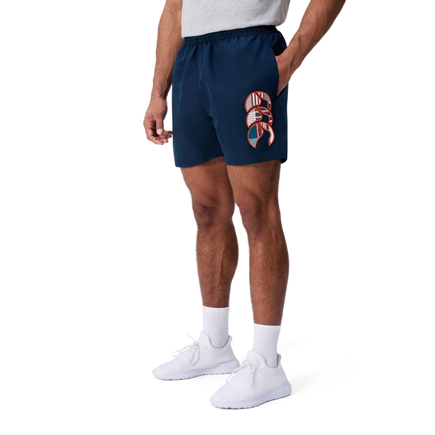 Canterbury Mens Uglies Tactic Shorts Navy - Model Side View