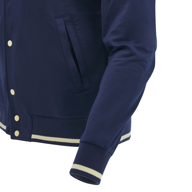 Scotland Kids Anthem Jacket 26/27 Navy and Sand - Sleeve Close-up