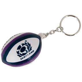 Gilbert Scotland Rugby Ball Keyring - Front