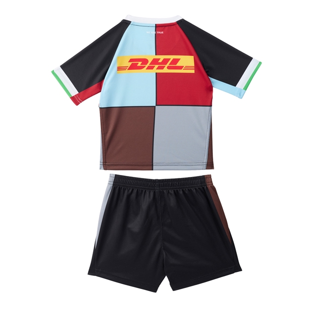 Harlequins Infant Home Kit 26/27 Black - Back View