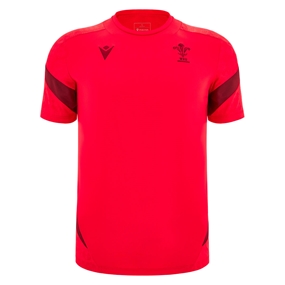 Wales Mens Training Rugby Shirt 25/26 Red - Front