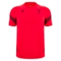 Wales Mens Training Rugby Shirt 25/26 Red - Front 