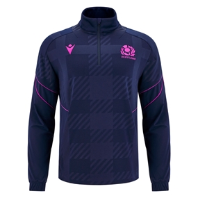 Scotland Mens Travel Full Zip Hoody 25/26 Navy - Front