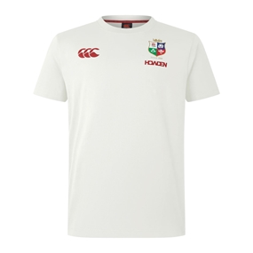 British and Irish Lions Mens Cotton T-Shirt Cream - Front