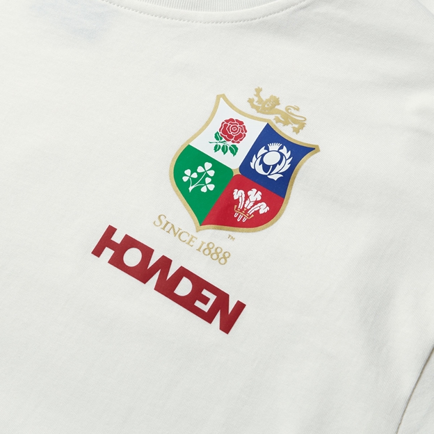 British and Irish Lions Mens Cotton T-Shirt Cream - Lions Crest
