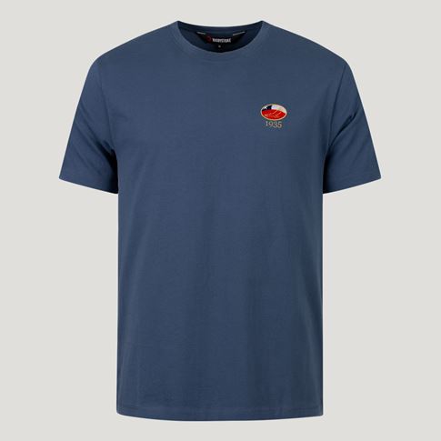 Chile 1935 Pure Cotton T-Shirt – Petrol Blue
