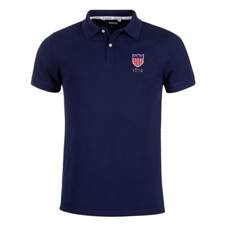 USA Mens 1874 Origins Polo Shirt – Navy