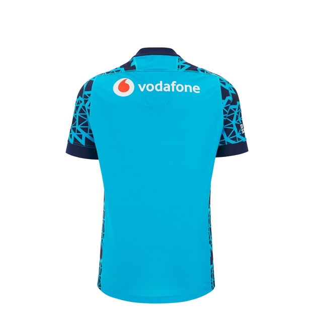 Scotland Junior Triple Crown 2026 Training Rugby Shirt 25/26 Neon/Sky - Back