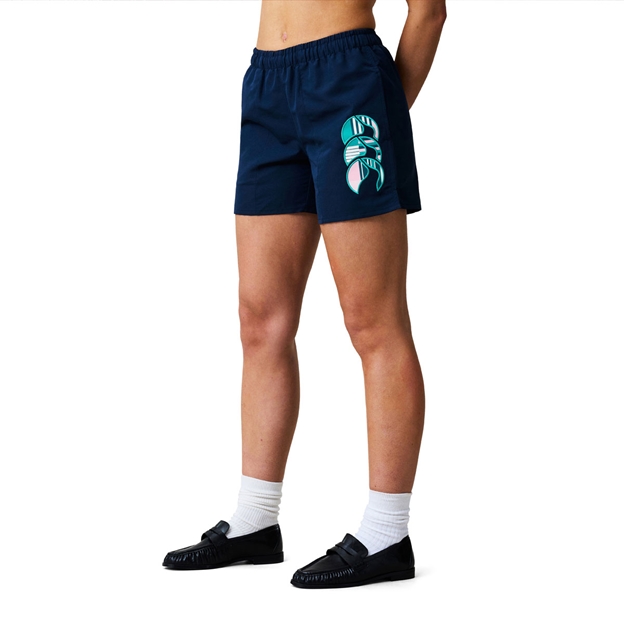 Canterbury Womens Uglies Tactic Training Shorts Navy - Model Side View