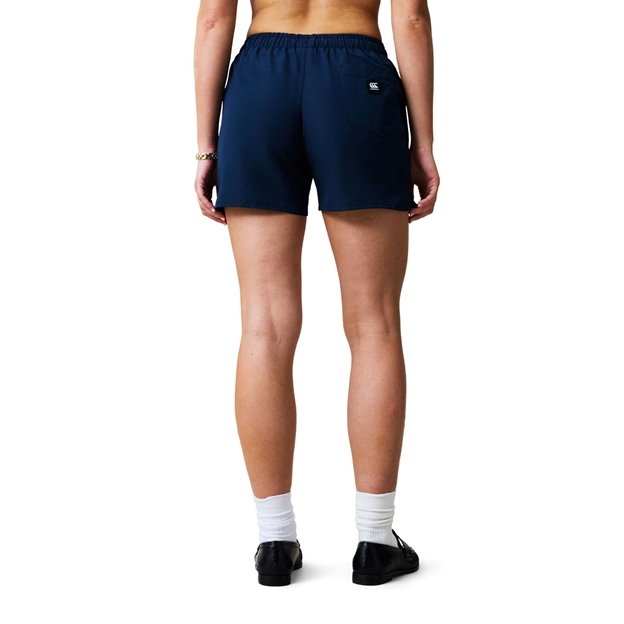 Canterbury Womens Uglies Tactic Training Shorts Navy - Model Back View