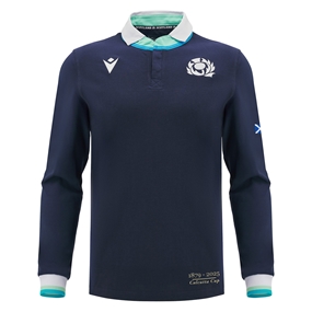 Scotland Mens Home Calcutta Cup Cotton Rugby Shirt 24/25 - Front