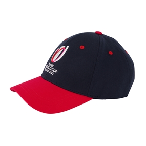 Adults Rugby World Cup 2023 Two Tone Cap Navy - Side View Adults Rugby World Cup 2023 Two Tone Cap Navy - Side View