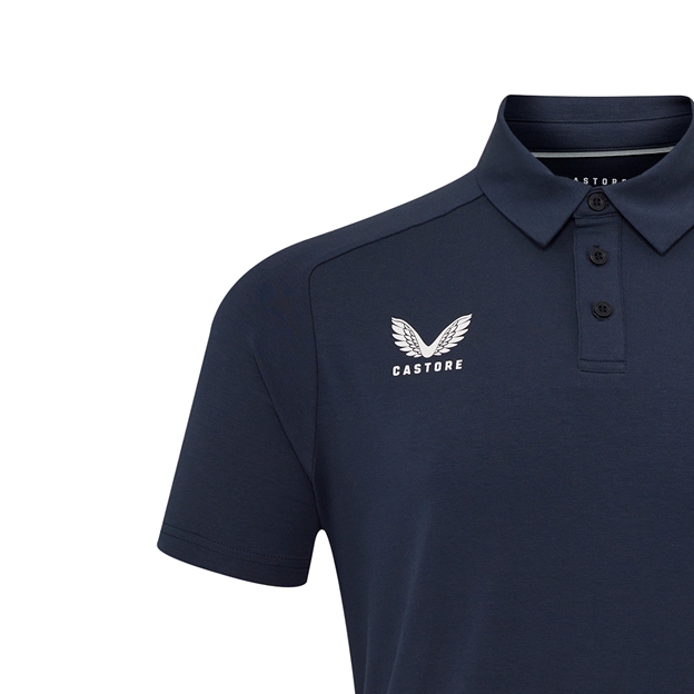 England Mens Limited Edition Calcutta Cup Since 1879 Travel Short Sleeve Polo 25/26 Inkwell - Castore