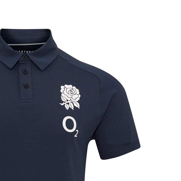 England Mens Limited Edition Calcutta Cup Since 1879 Travel Short Sleeve Polo 25/26 Inkwell - Back