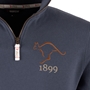 R1823 Australia 1899 Quarter Zip Top - Petrol Blue 