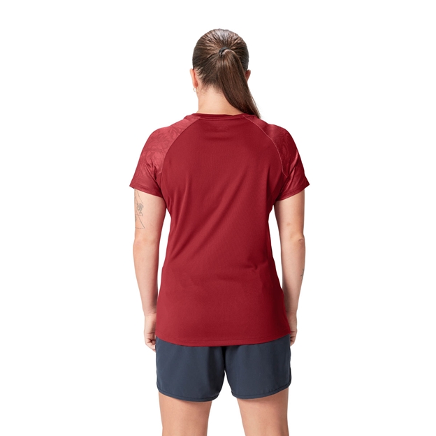British and Irish Lions Womens Superlight T-Shirt Red - Model Back