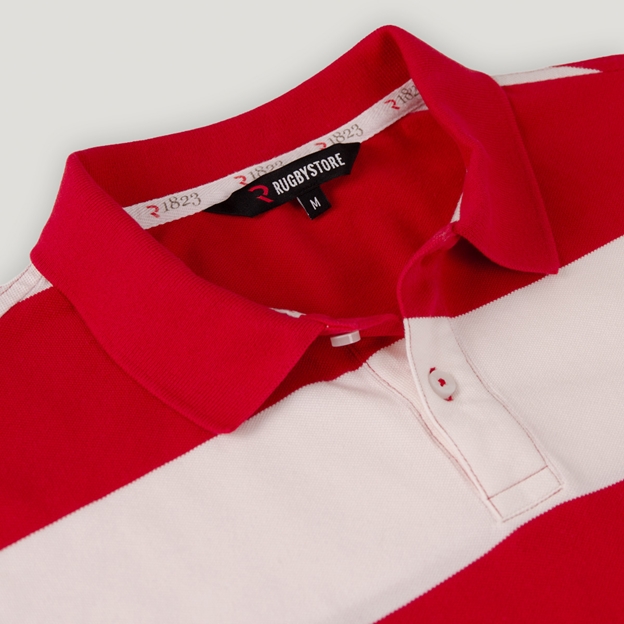 Japan 1866 Heritage Pure Cotton Polo - Red and White