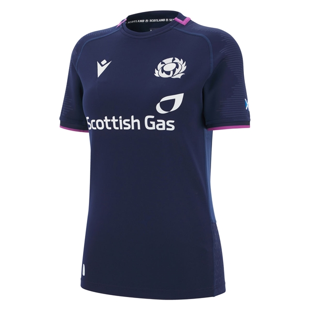 Scotland Womens W6N Home Rugby Shirt 25/26 Navy - Front