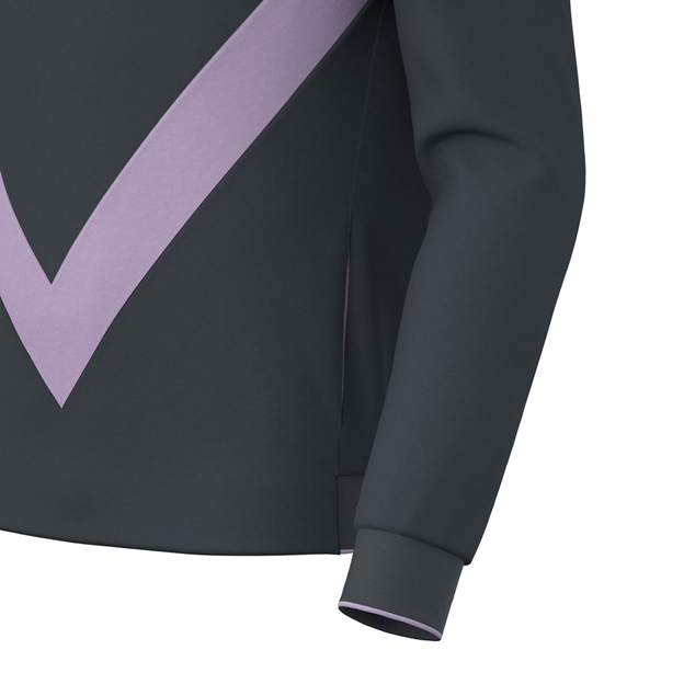 Barbarians Kids Travel Hoodie 25/26 Grey/Lilac - Pocket Close-up