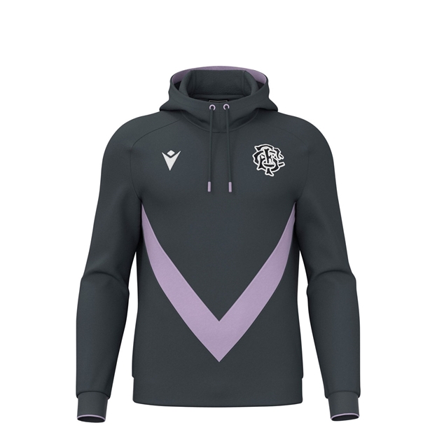 Barbarians Kids Travel Hoodie 25/26 Grey/Lilac - Front View