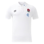 England Mens Polo T-Shirt - White - 2025 - Front 