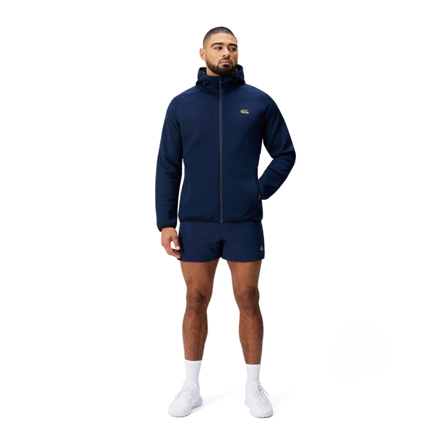 Canterbury Mens Everest Full Zip Hoodie Blue - Model