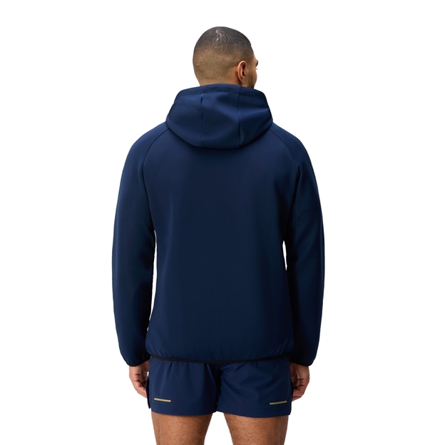 Canterbury Mens Everest Full Zip Hoodie Blue - Model Back View