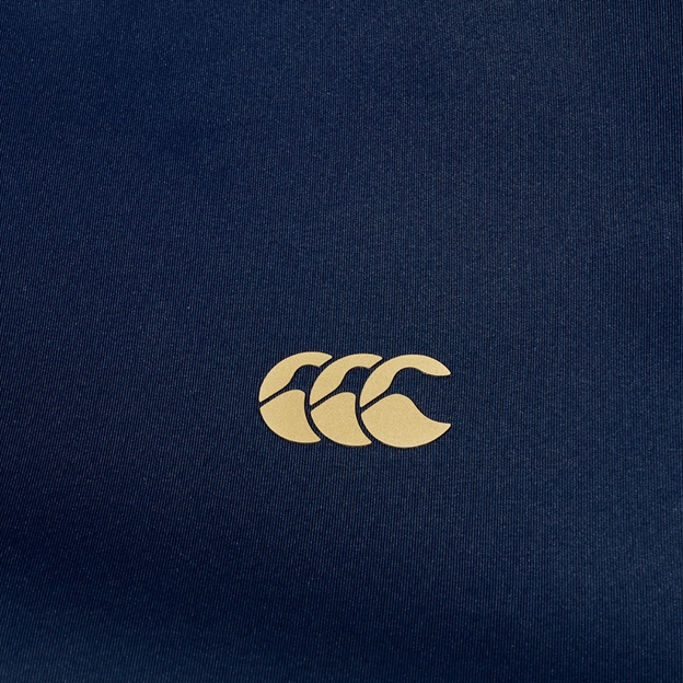 Canterbury Mens Everest Full Zip Hoodie Blue - CCC Logo Close-up