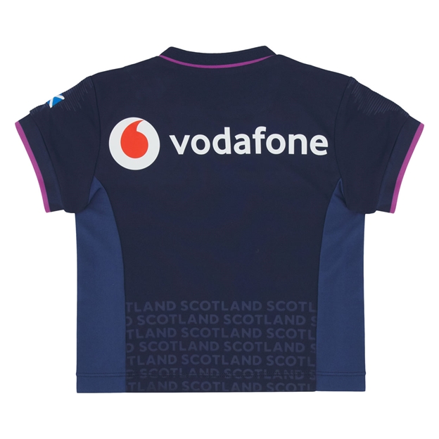 Scotland Baby Home Rugby Shirt 25/26 Navy - Back