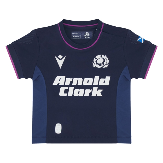 Scotland Baby Home Rugby Shirt 25/26 Navy - Front