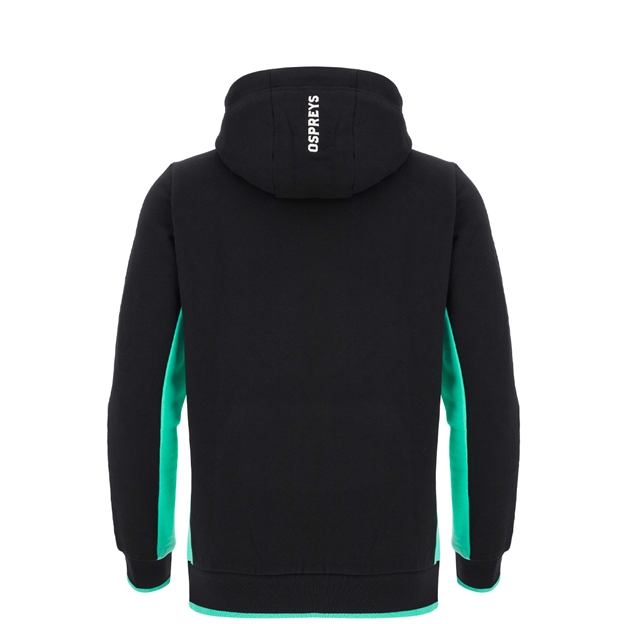 Ospreys Mens Travel Hoodie 25/26 Black - Back