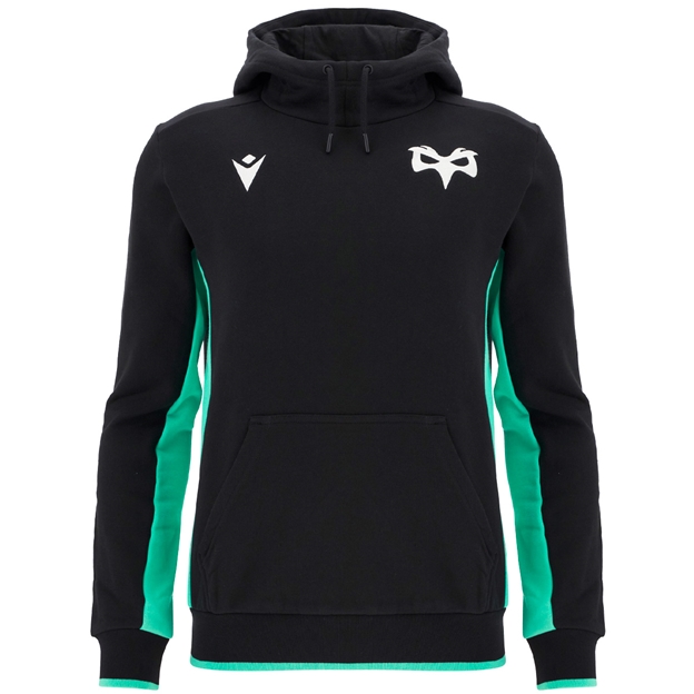 Ospreys Mens Travel Hoodie 25/26 Black - Front
