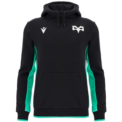 Ospreys Mens Travel Hoodie 25/26 Black - Front Ospreys Mens Travel Hoodie 25/26 Black - Front