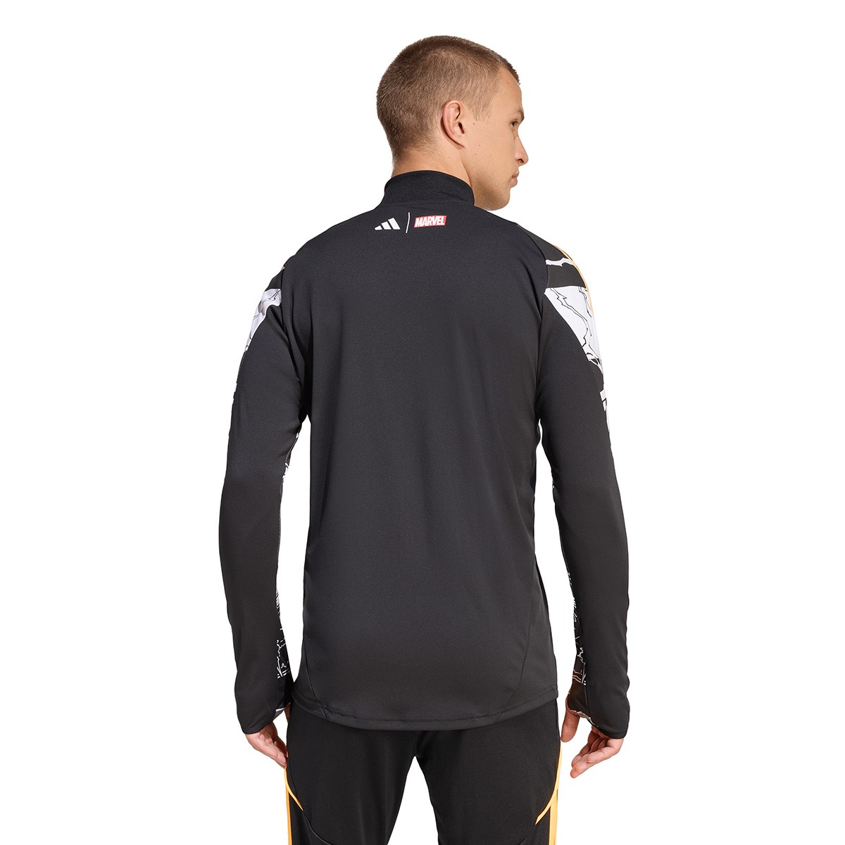 All Blacks Marvel Adults Quarter Zip Training Top 25/26 - Black