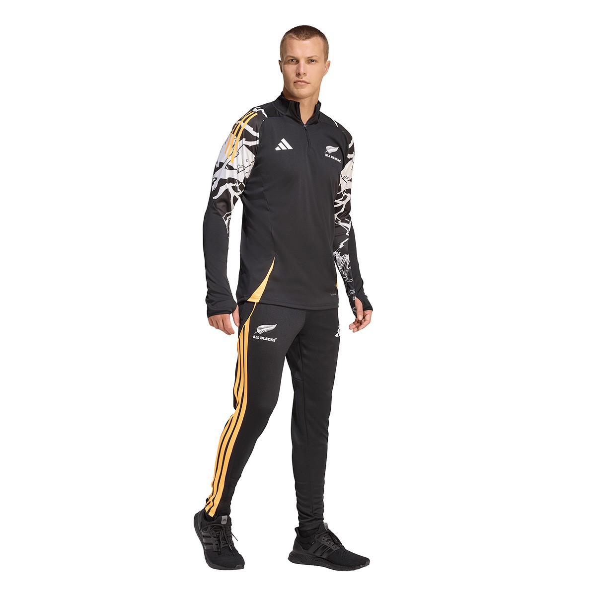 All Blacks Marvel Adults Quarter Zip Training Top 25/26 - Black