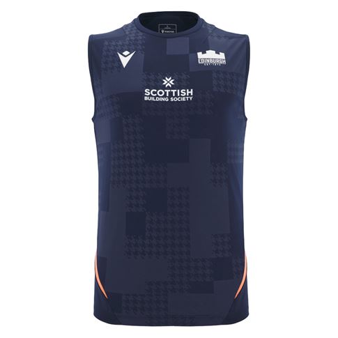 Edinburgh Mens Training Vest 25/26 Navy - Front View Edinburgh Mens Training Vest 25/26 Navy - Front View