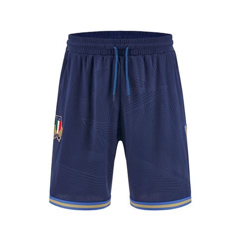 Italy Junior Travel Basketball Shorts 25/26 Navy - Front Italy Junior Travel Basketball Shorts 25/26 Navy - Front