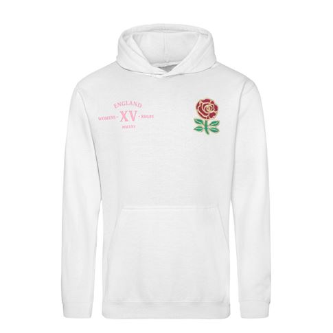 England Kids Classic XV Hoodie White - Front England Kids Classic XV Hoodie White - Front