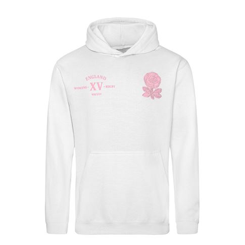 Womens World Cup England Kids Classic Hoodie White - Front Womens World Cup England Kids Classic Hoodie White - Front